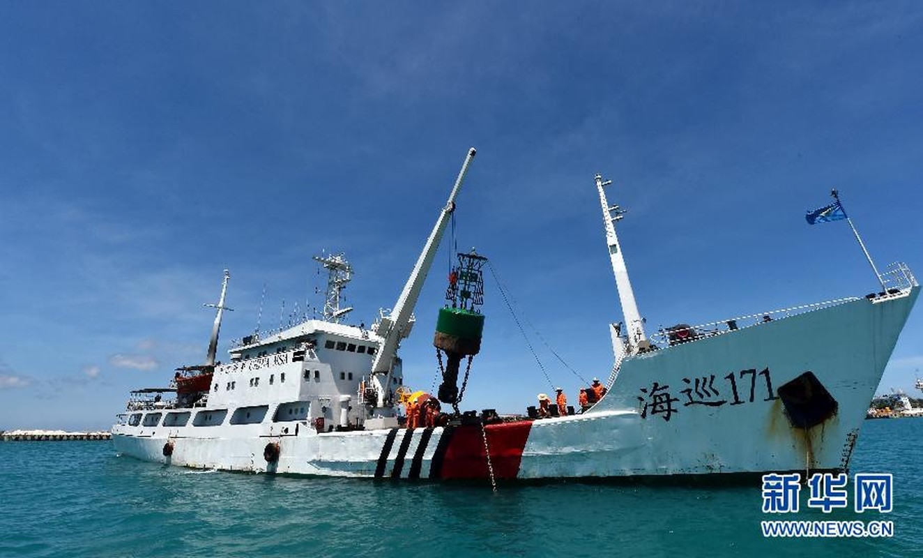 Trung Quoc lap dat phao tieu o quan dao Hoang Sa